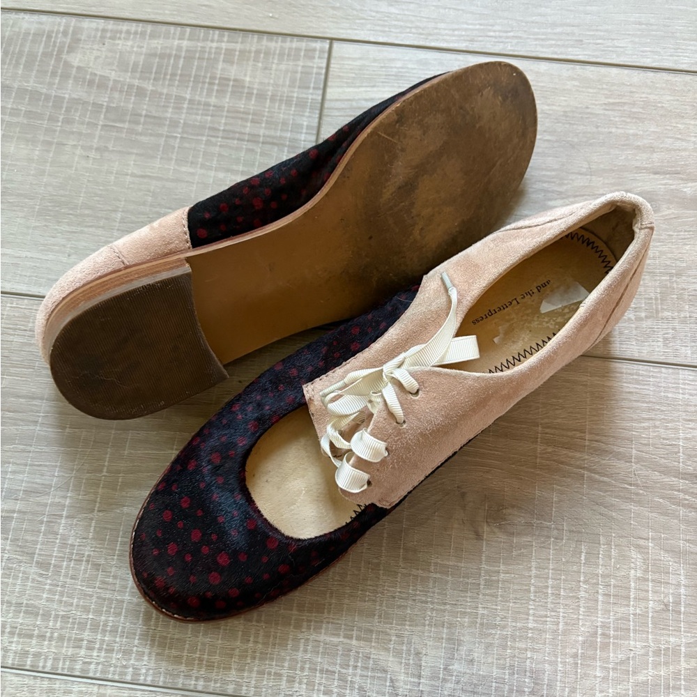 Pilcro and The Letterpress Olivia Cutout Oxford Loafers Size 10 - Picture 9 of 9